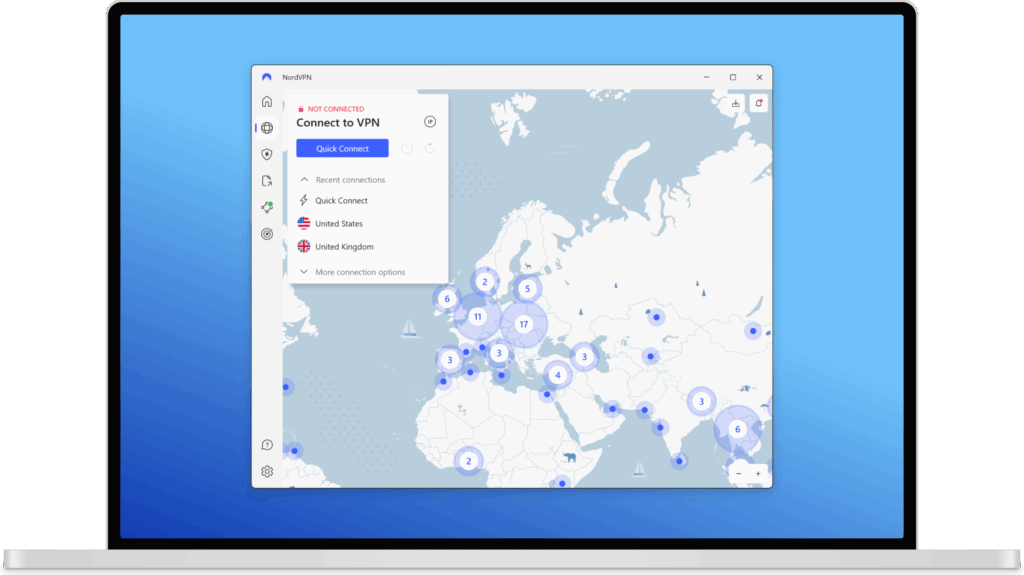 NordVPN screenshot laptop - A 3 legjobb VPN magyaroknak